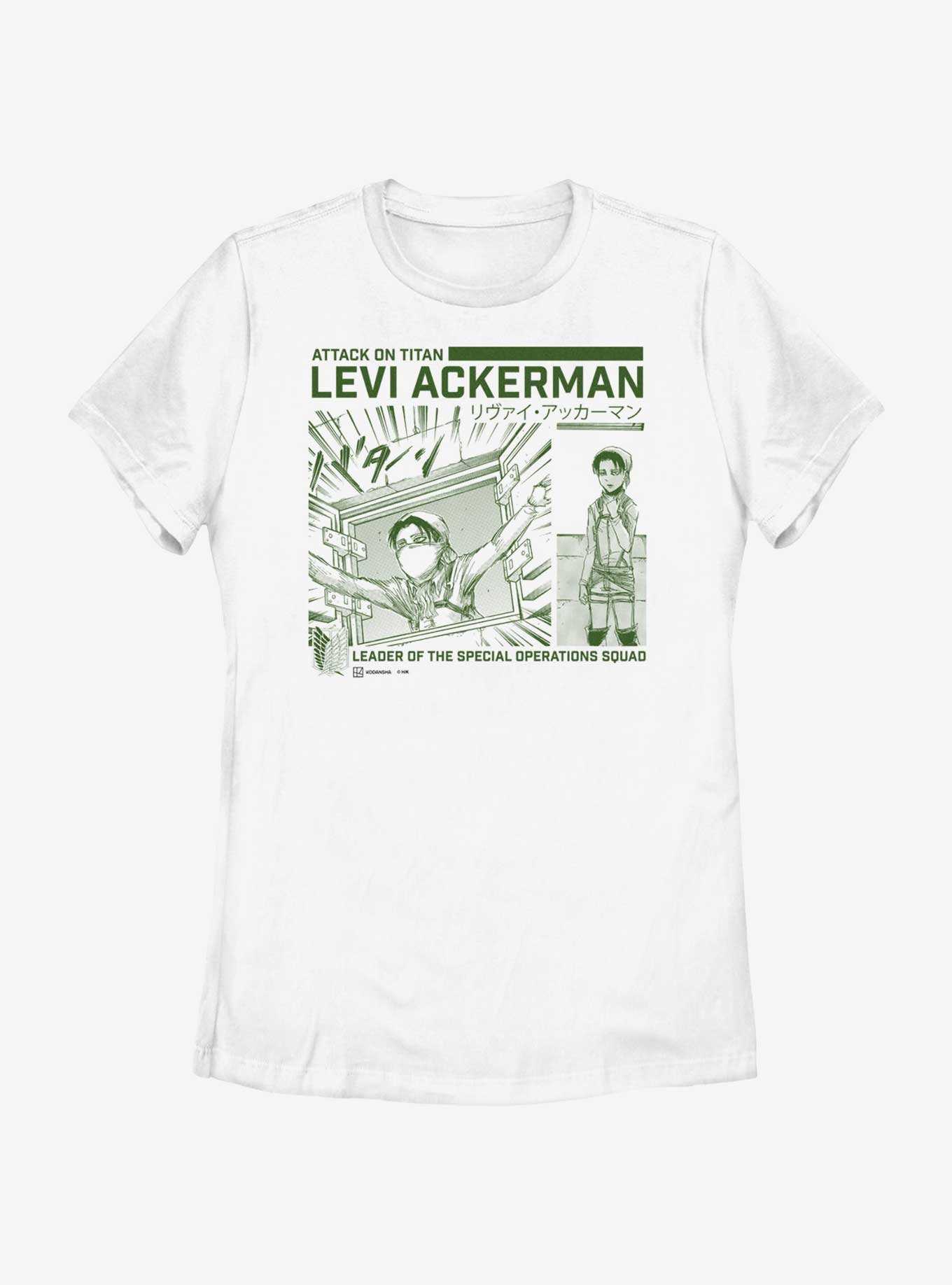 Attack on Titan Cleaning Levi Womens T-Shirt BoxLunch Web Exclusive, , hi-res