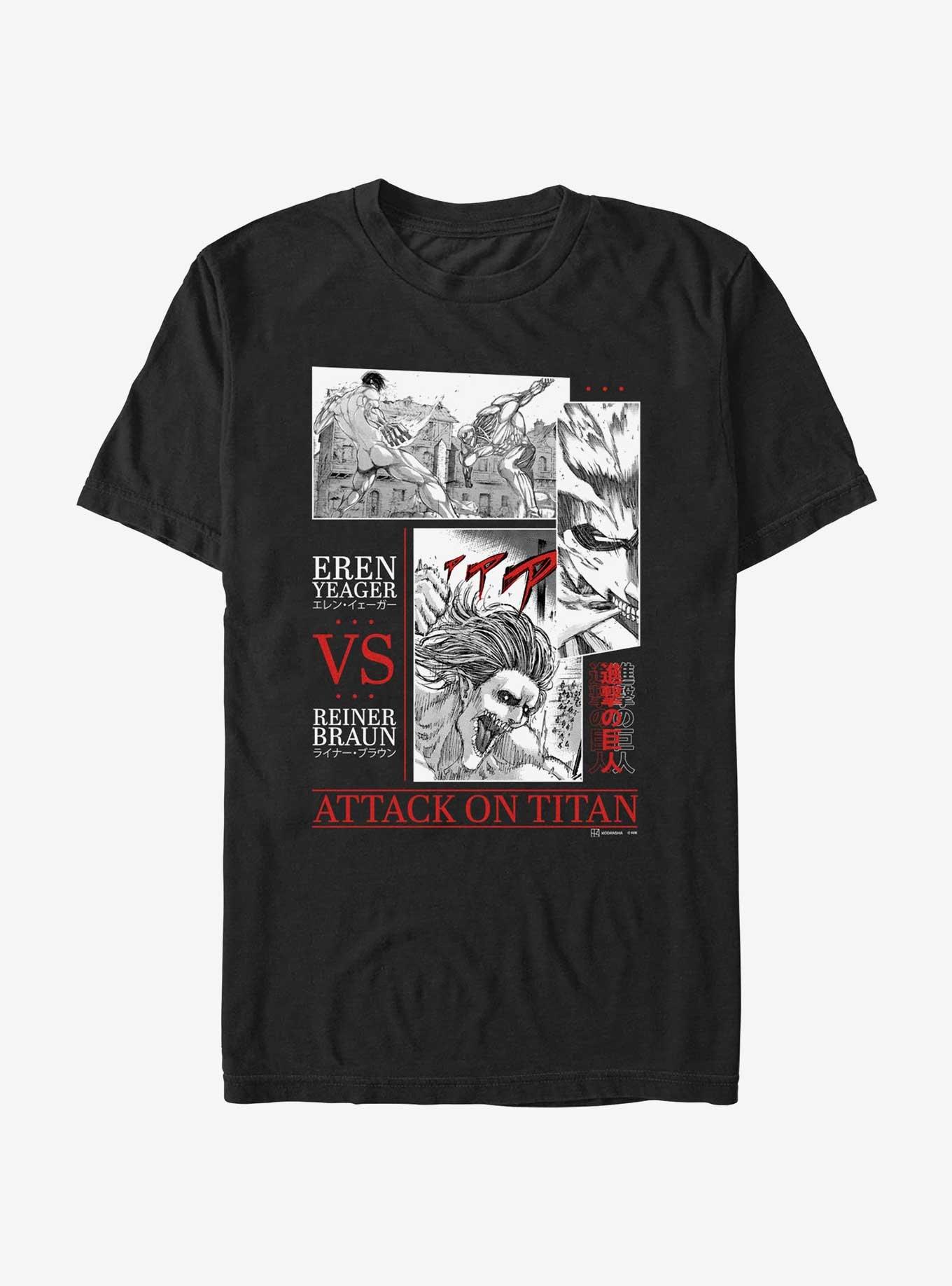 Attack on Titan Eren vs. Reiner Battle Sequence T-Shirt, , hi-res
