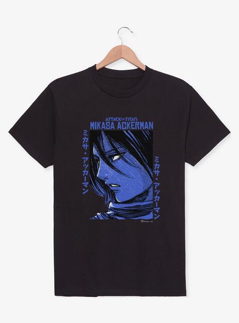 T-shirt Mikasa Ackerman - Attack On Titan (AoT / SnK) - Blanc, Coton, Taille M - Anime Homme