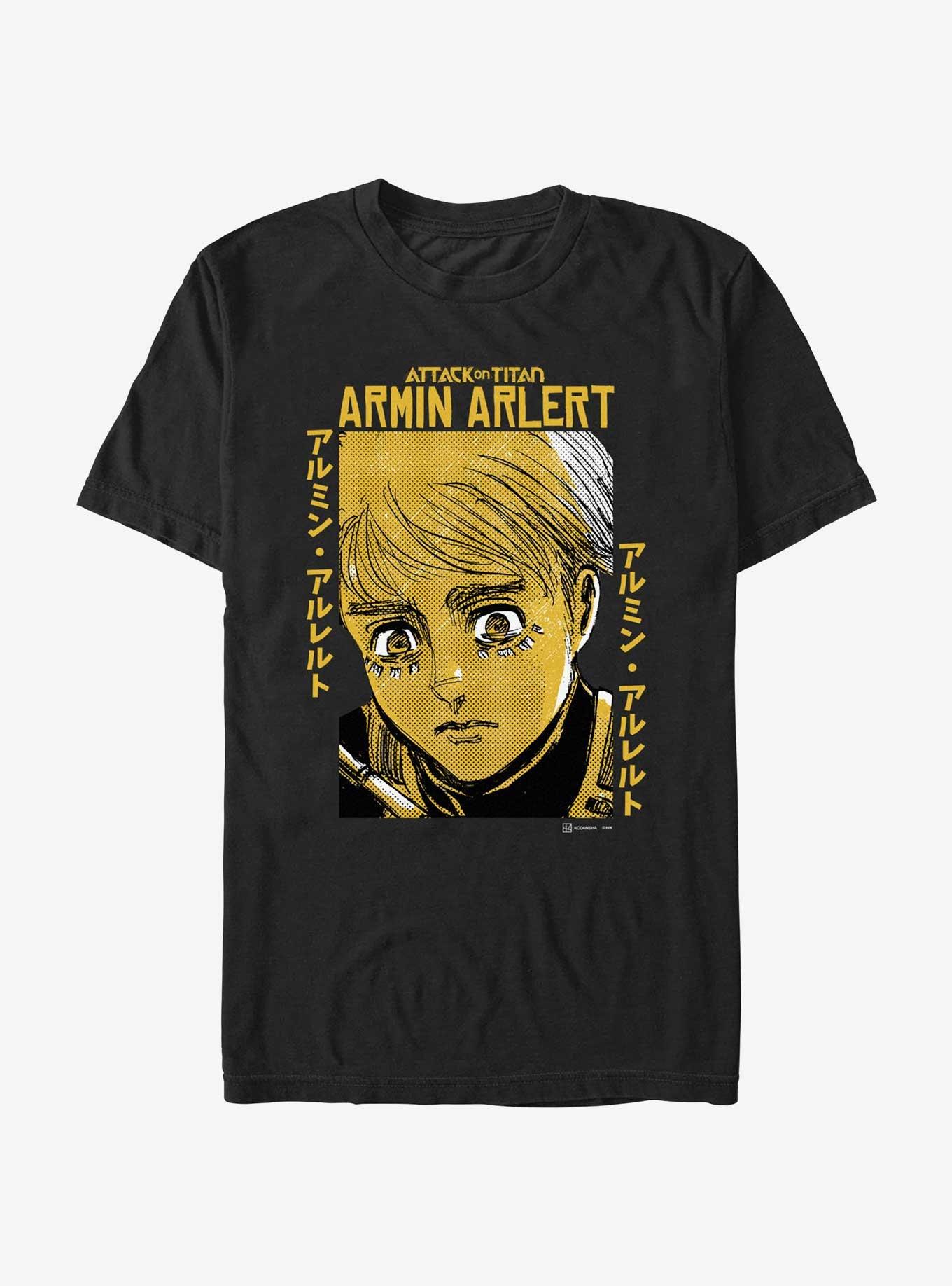 Attack on Titan Armin Arlert Portrait T-Shirt BoxLunch Web Exclusive, , hi-res