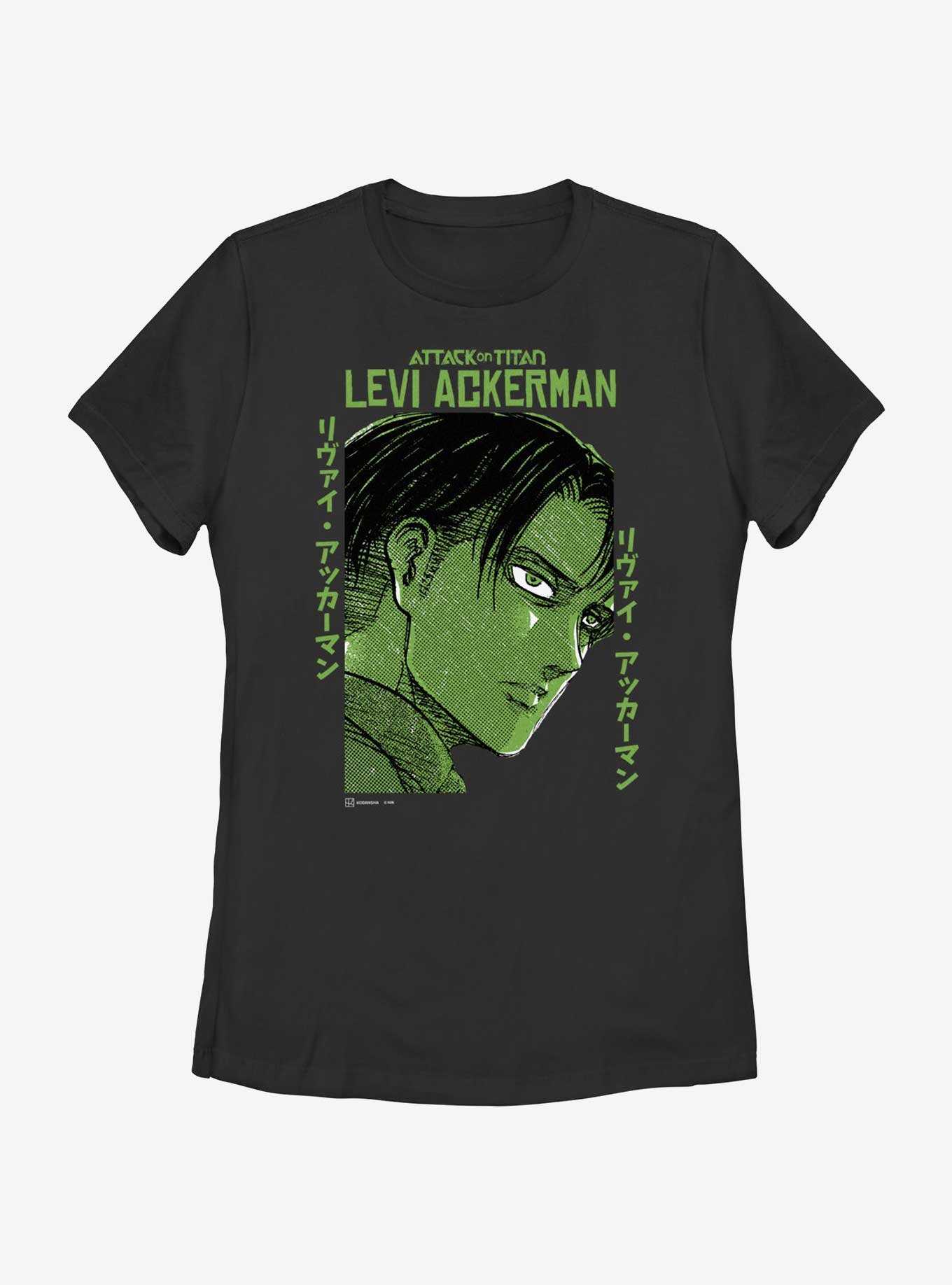 Attack on Titan Levi Ackerman Portrait Womens T-Shirt, , hi-res