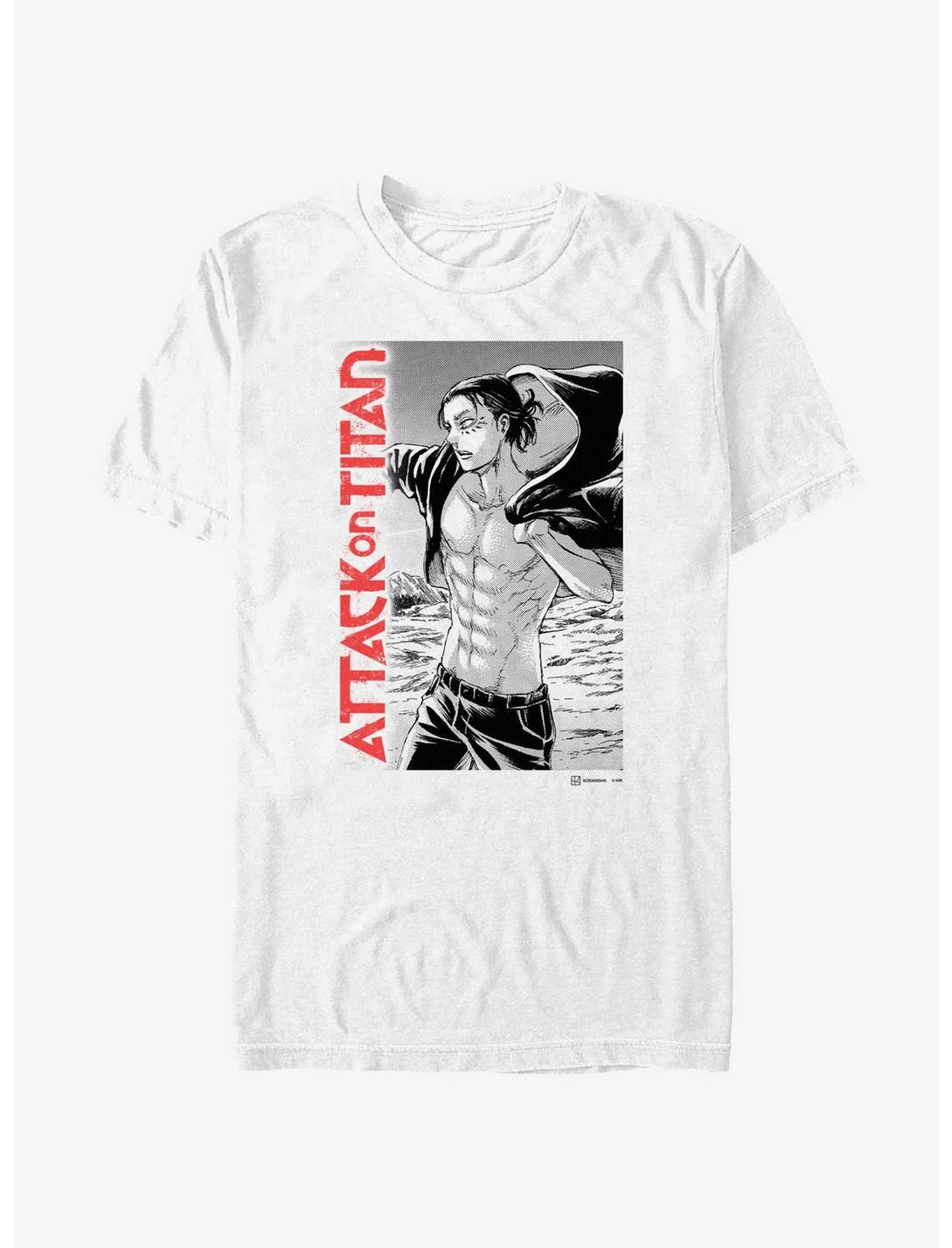 Attack on Titan Eren Yeager Manga T-Shirt, WHITE, hi-res