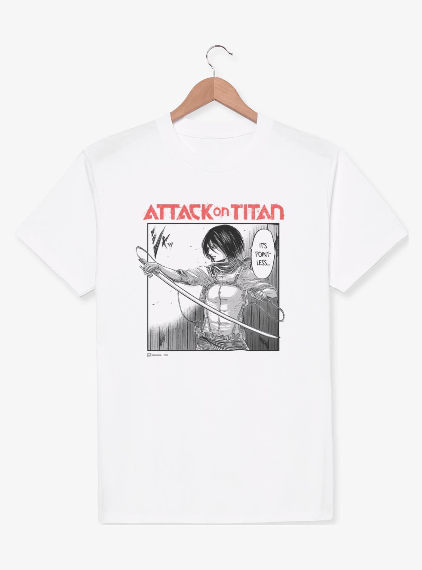 Attack on Titan Mikasa It's Pointless Manga T-Shirt BoxLunch Web Exclusive