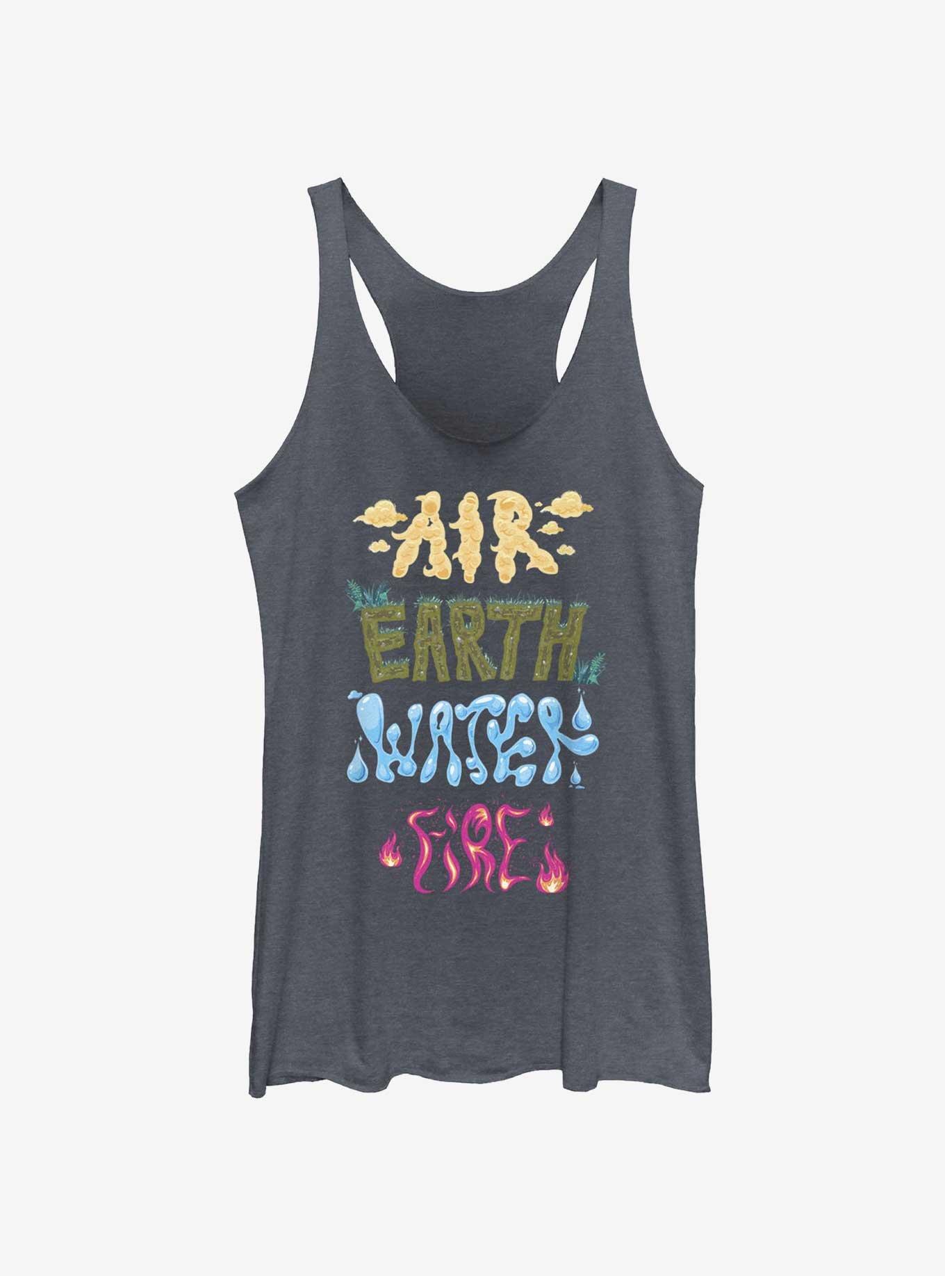 Disney Pixar Elemental Text Stack Womens Tank Top 