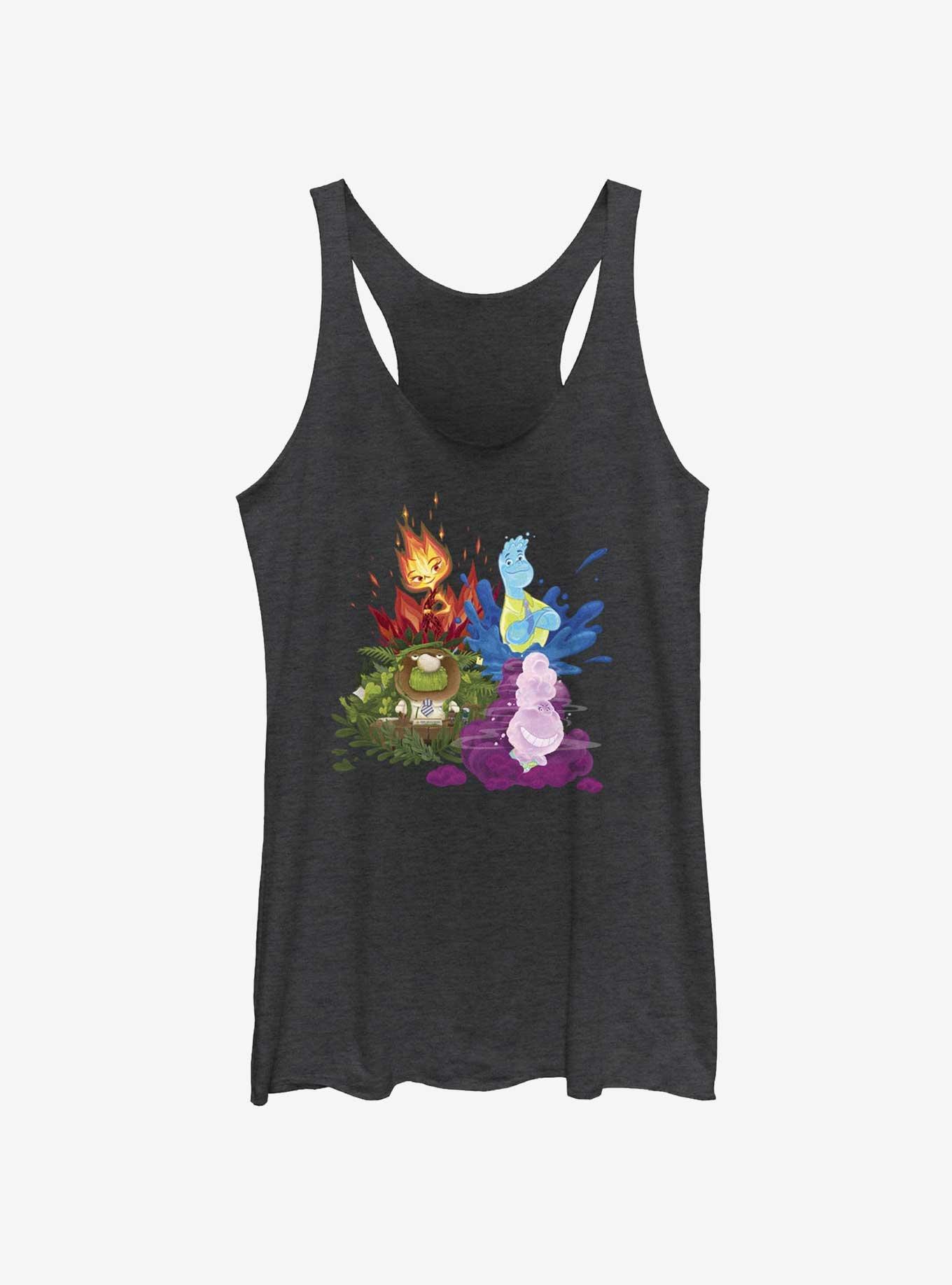 Disney Pixar Elemental Ember Wade Fern & Gale Womens Tank Top, , hi-res