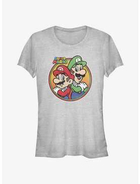 Nintendo Mario and Luigi Badge Girls T-Shirt, , hi-res