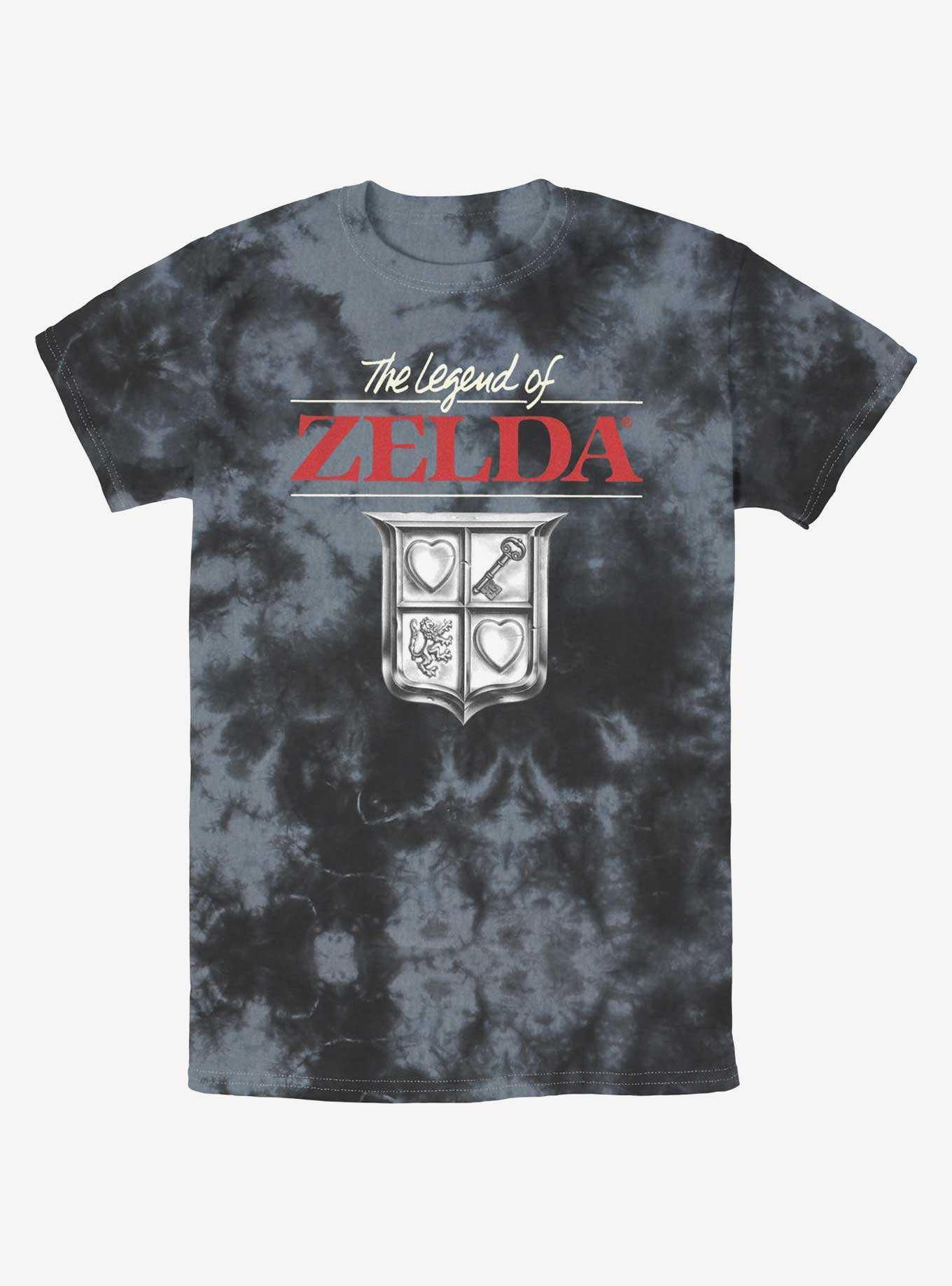 The Legend of Zelda Crest Tie-Dye T-Shirt, , hi-res