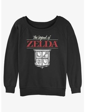 The Legend of Zelda Crest Girls Slouchy Sweatshirt, , hi-res