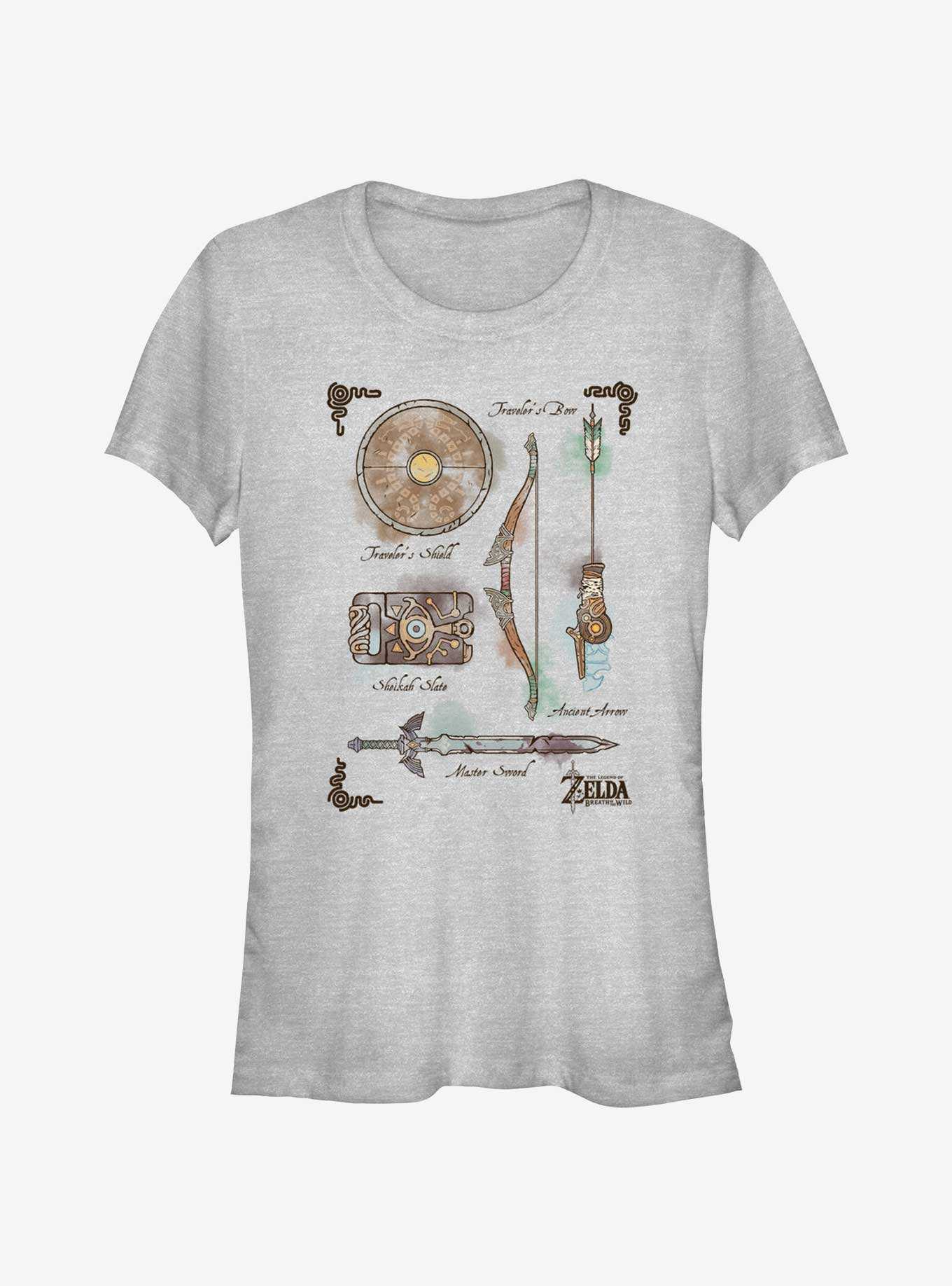 The Legend of Zelda Inventory Girls T-Shirt, , hi-res