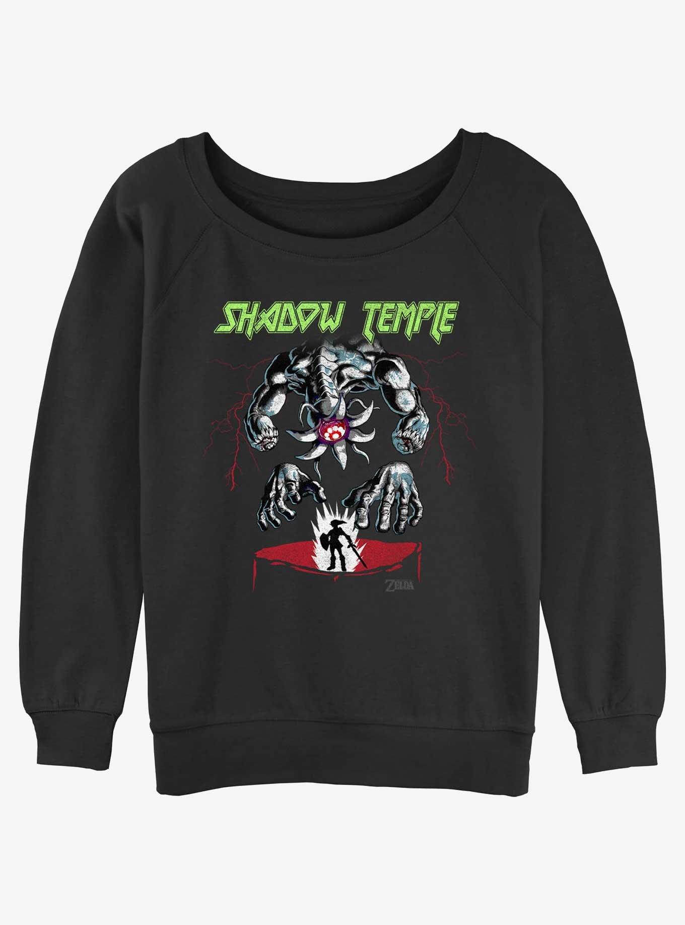 The Legend of Zelda Shadow Temple Girls Slouchy Sweatshirt, BLACK, hi-res