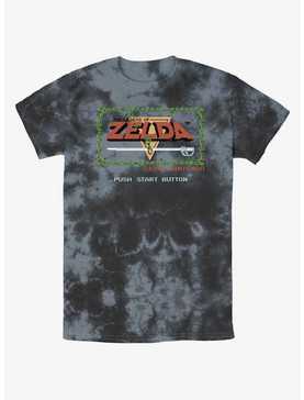 The Legend of Zelda Pixelated Logo Tie-Dye T-Shirt, , hi-res