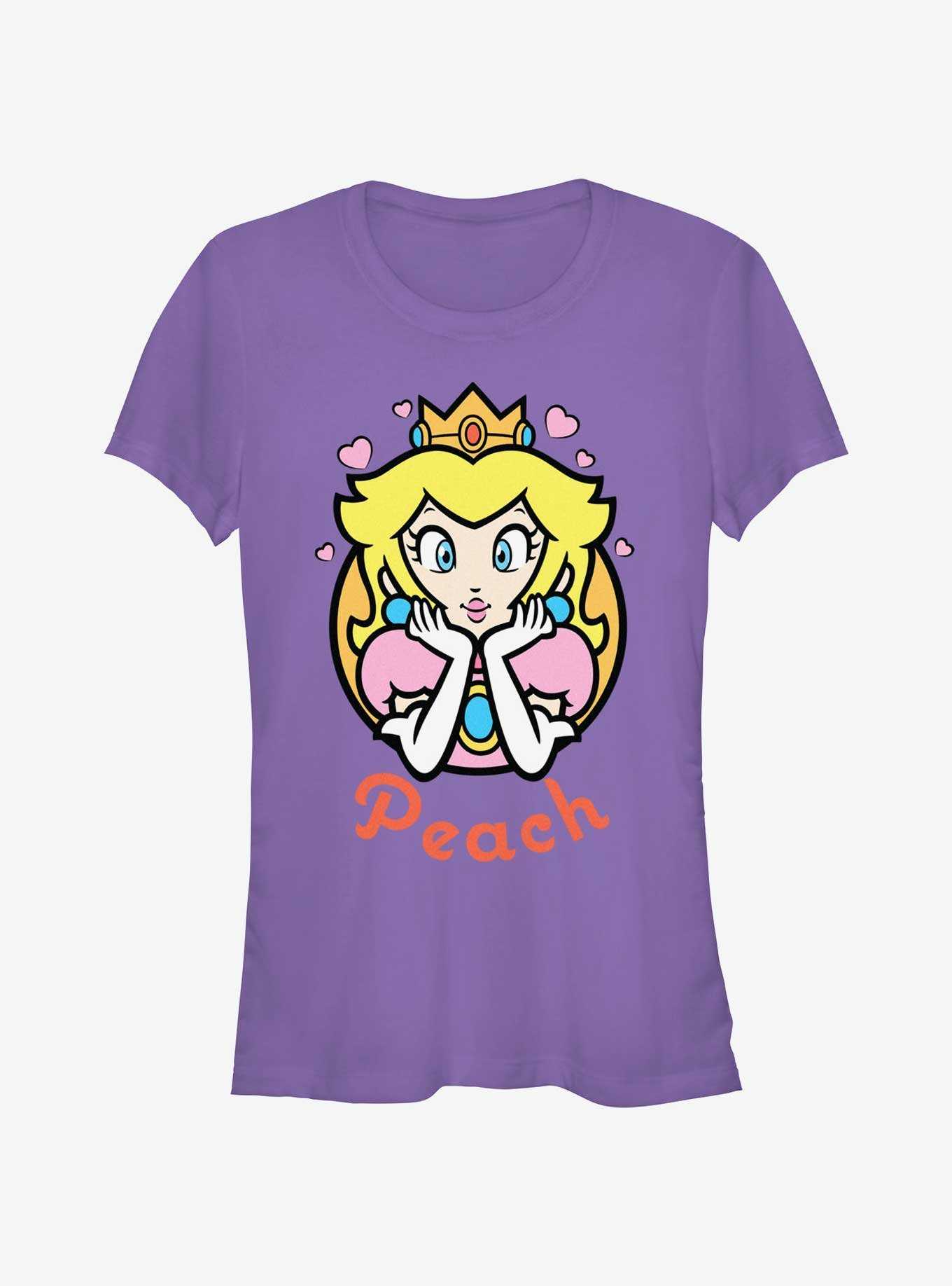Nintendo Mario Peach Hearts Girls T-Shirt, , hi-res