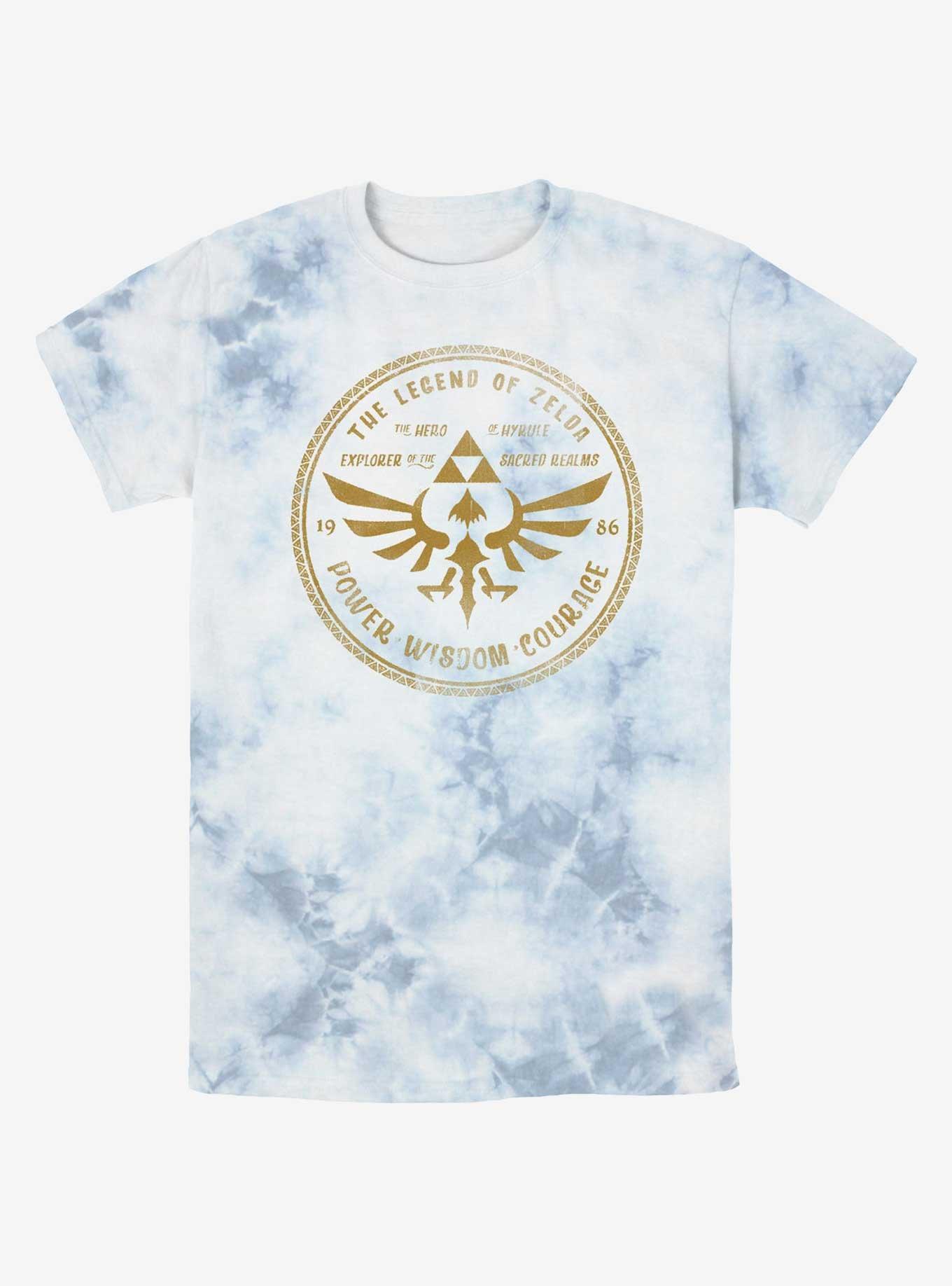 The Legend of Zelda Legendary Courage Tie-Dye T-Shirt, , hi-res