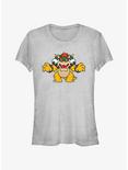 Nintendo Mario Just Bowser Girls T-Shirt, ATH HTR, hi-res
