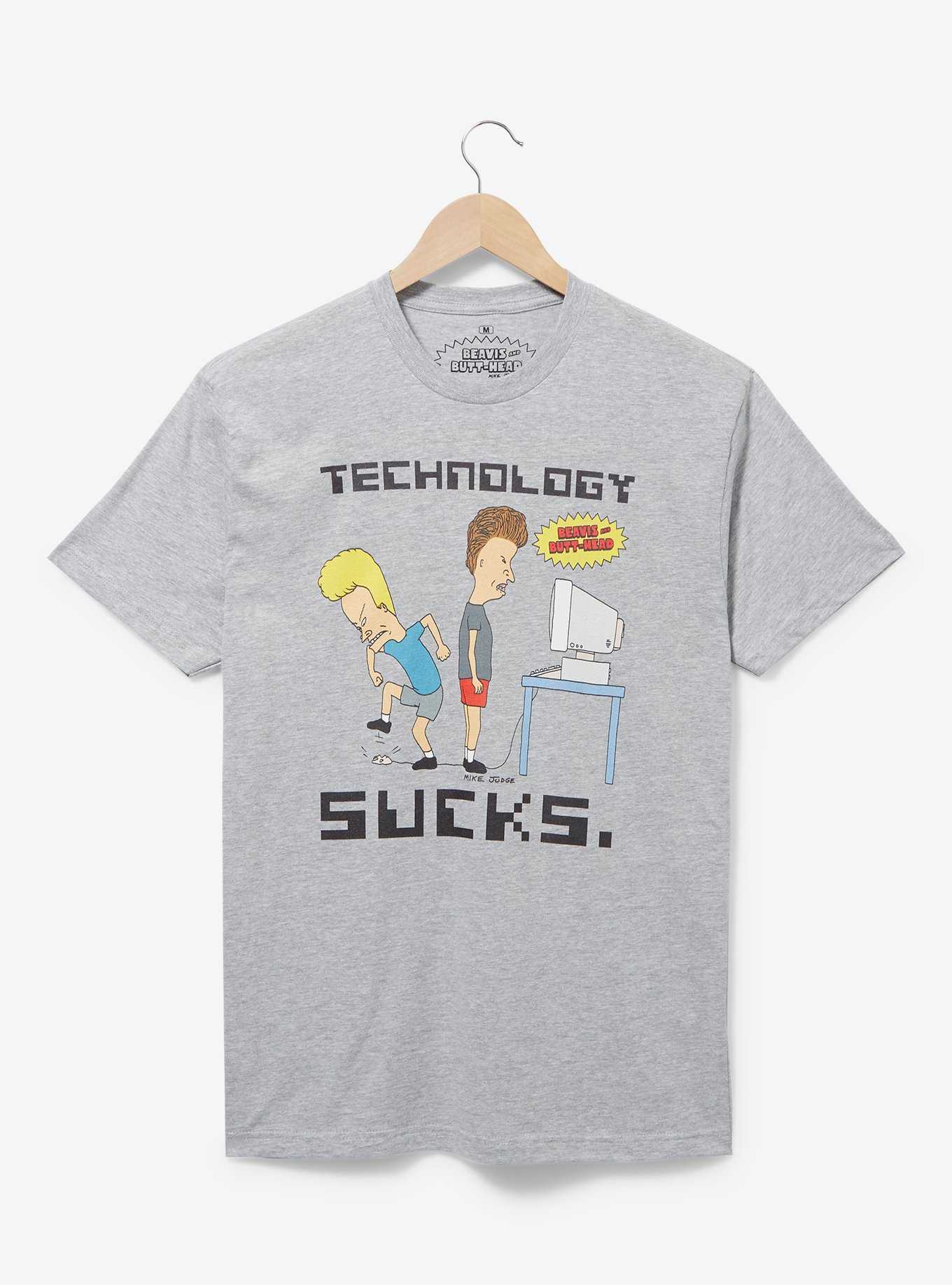 Beavis & Butt-Head Technology Sucks T-Shirt - BoxLunch Exclusive, , hi-res