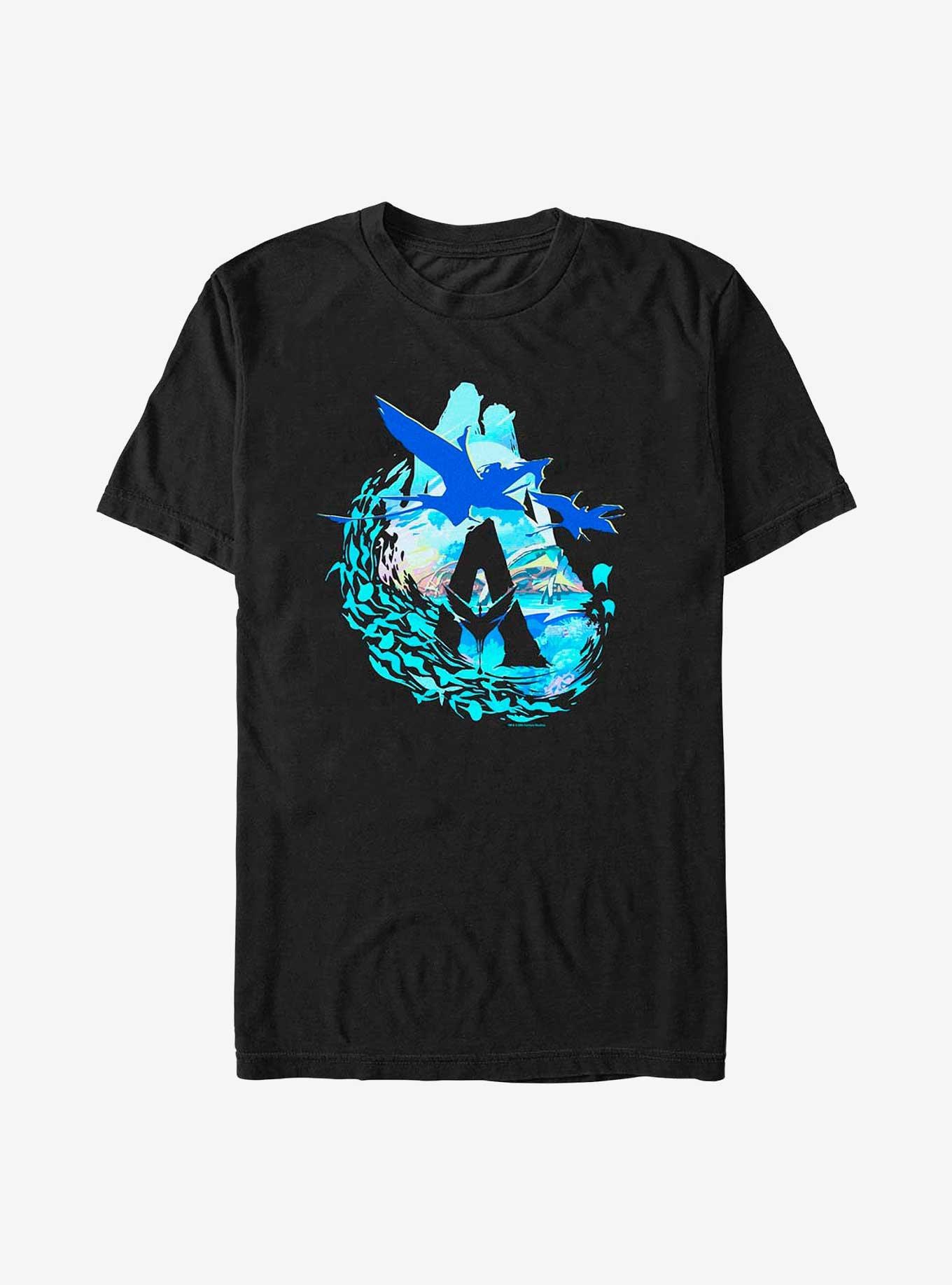 Avatar Scenic Flyby Big & Tall T-Shirt, BLACK, hi-res