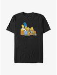 The Simpsons Family Couch Big & Tall T-Shirt, BLACK, hi-res