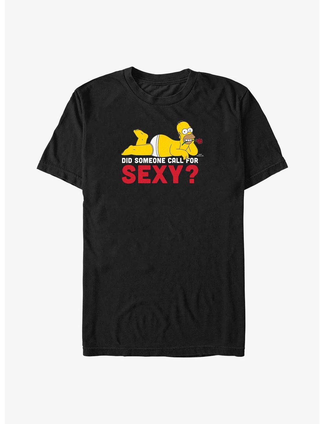 The Simpsons Sexy Homer Big & Tall T-Shirt, BLACK, hi-res