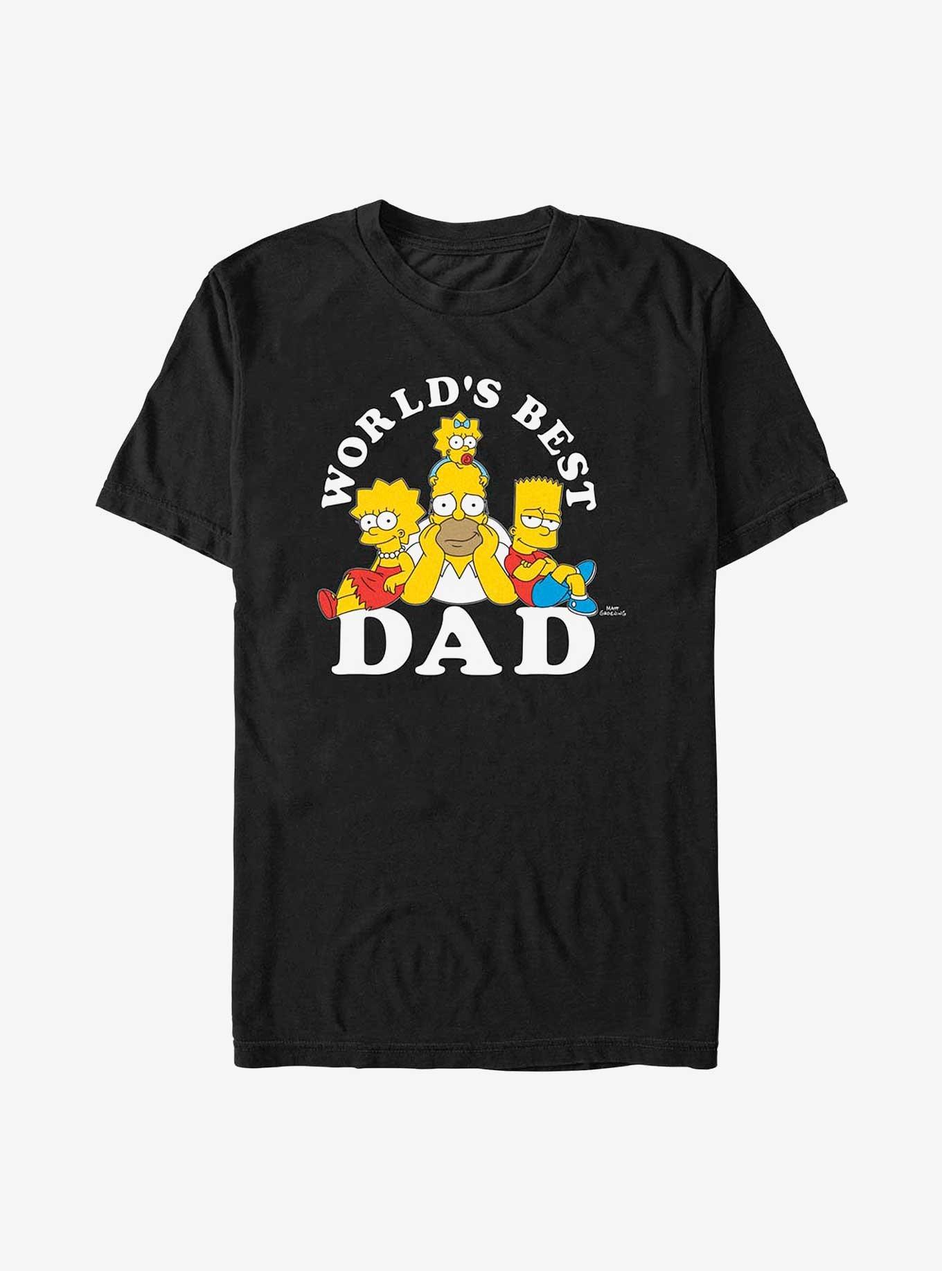 The Simpsons World's Best Dad Big & Tall T-Shirt, BLACK, hi-res