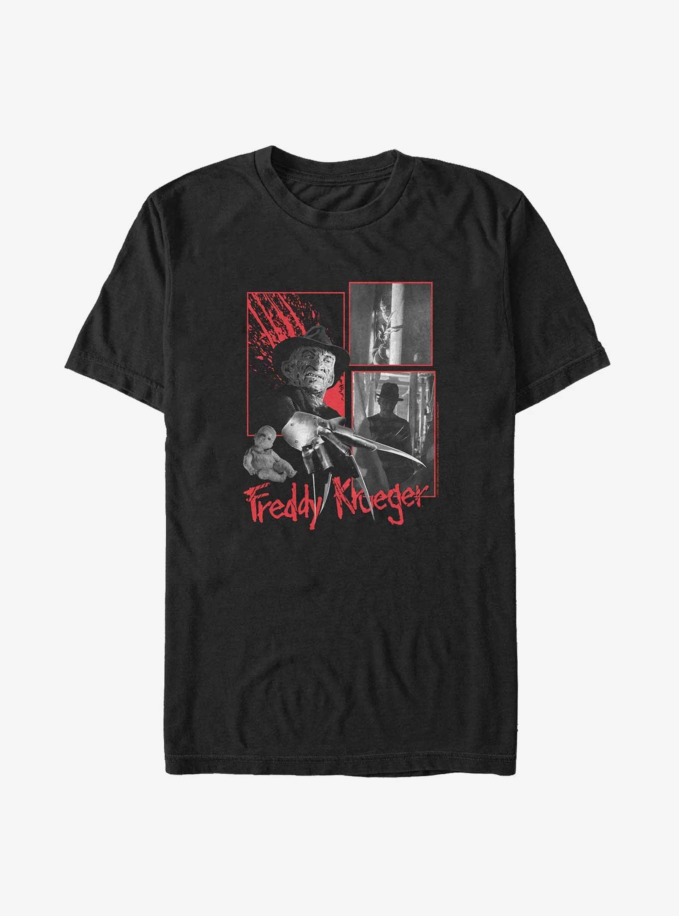 A Nightmare on Elm Street Freddy Krueger Big & Tall T-Shirt, BLACK, hi-res