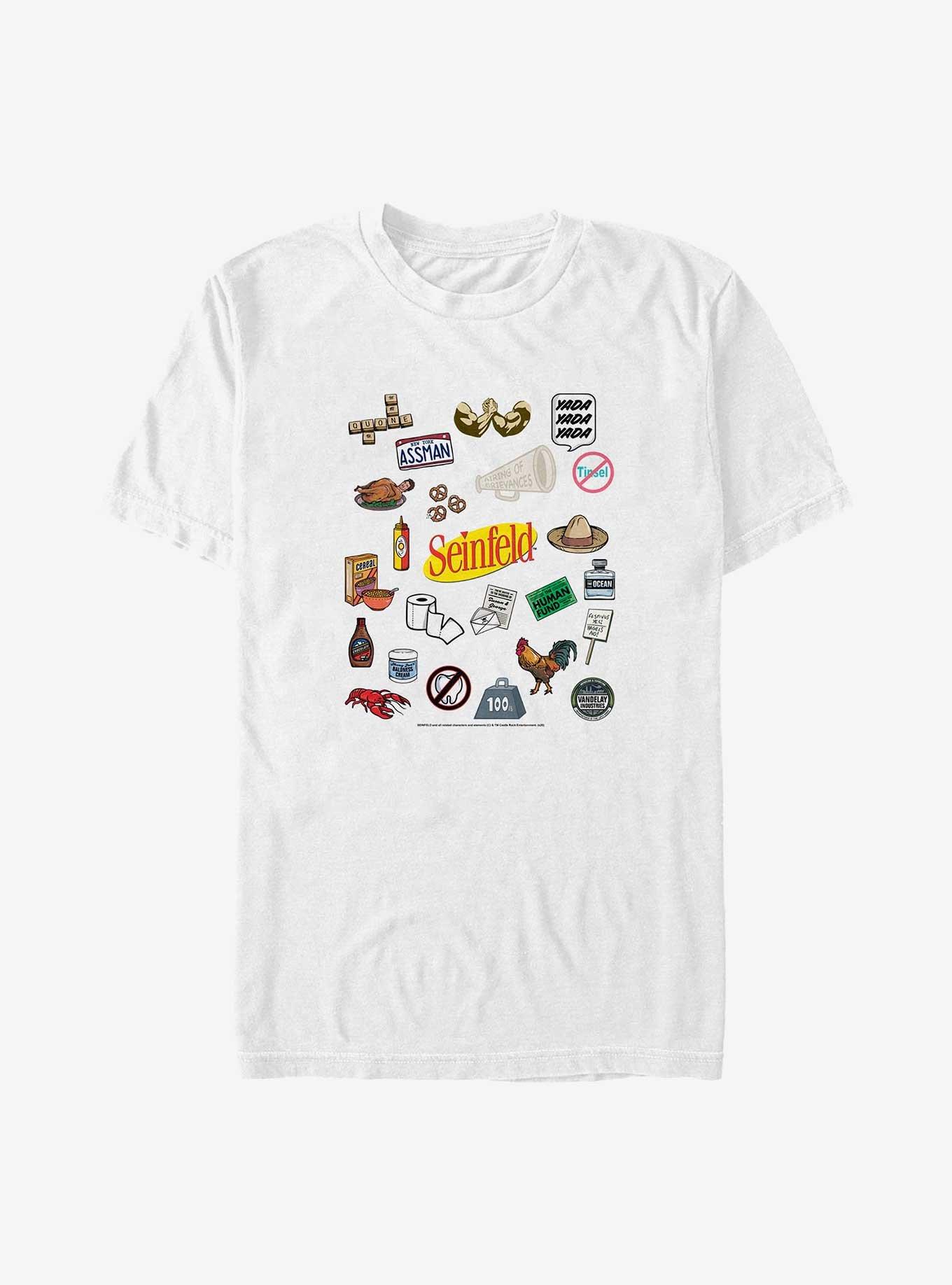 Seinfeld Item Jumble Big & Tall T-Shirt, WHITE, hi-res