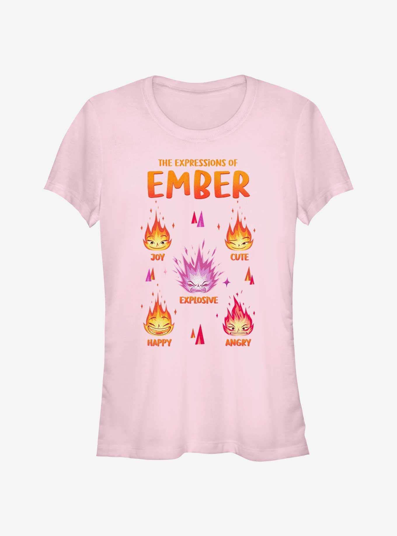 Disney Pixar Elemental Expressions Of Ember Girls T-Shirt, , hi-res