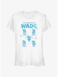 Disney Pixar Elemental Expressions Of Wade Girls T-Shirt, WHITE, hi-res