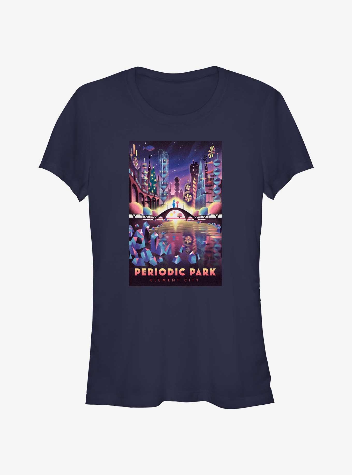 Disney Pixar Elemental Periodic Park Element City Girls T-Shirt, NAVY, hi-res