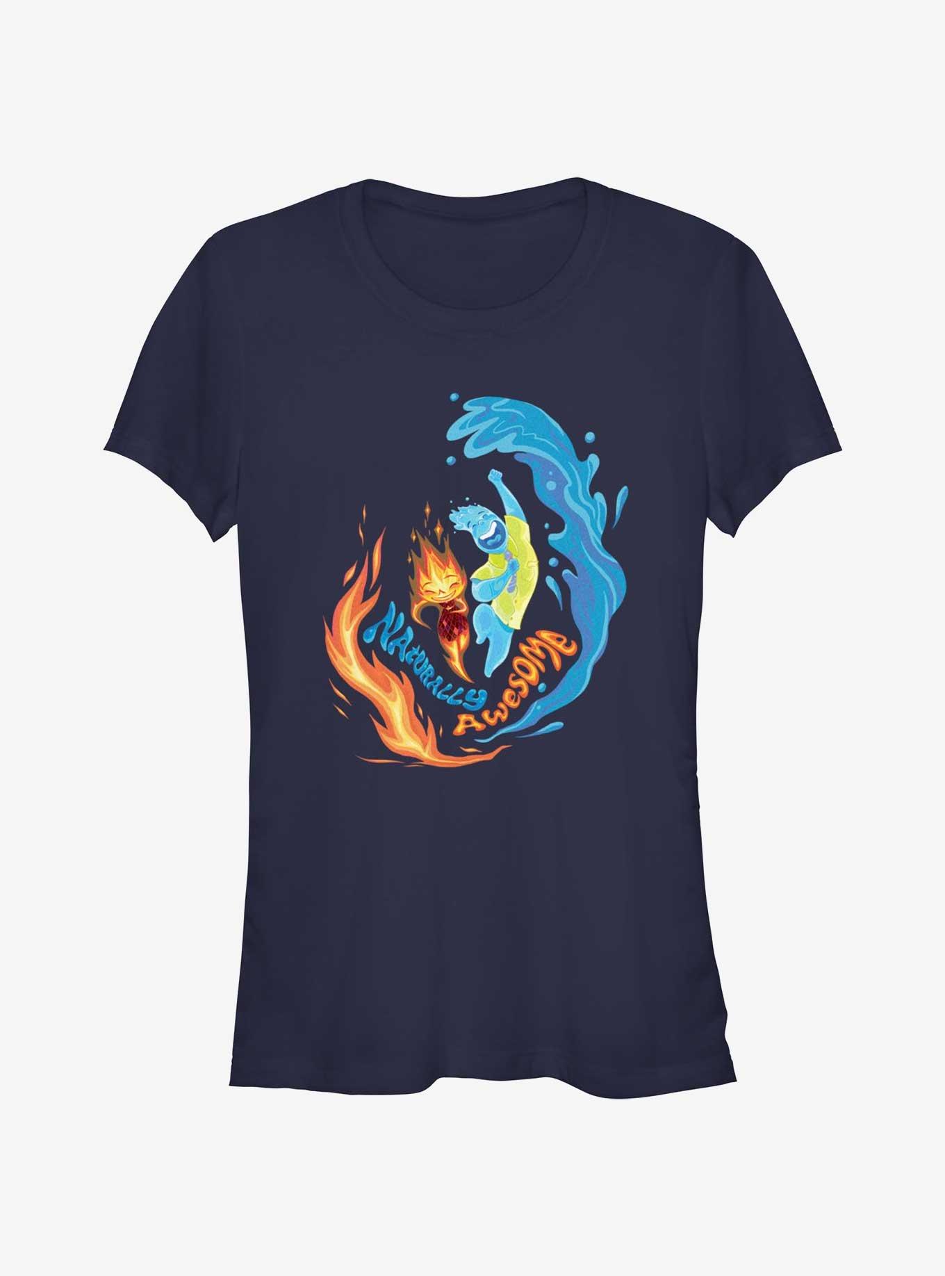 Disney Pixar Elemental Naturally Awesome Ember & Wade Girls T-Shirt, , hi-res