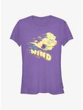Disney Pixar Elemental Like The Wind Girls T-Shirt, PURPLE, hi-res