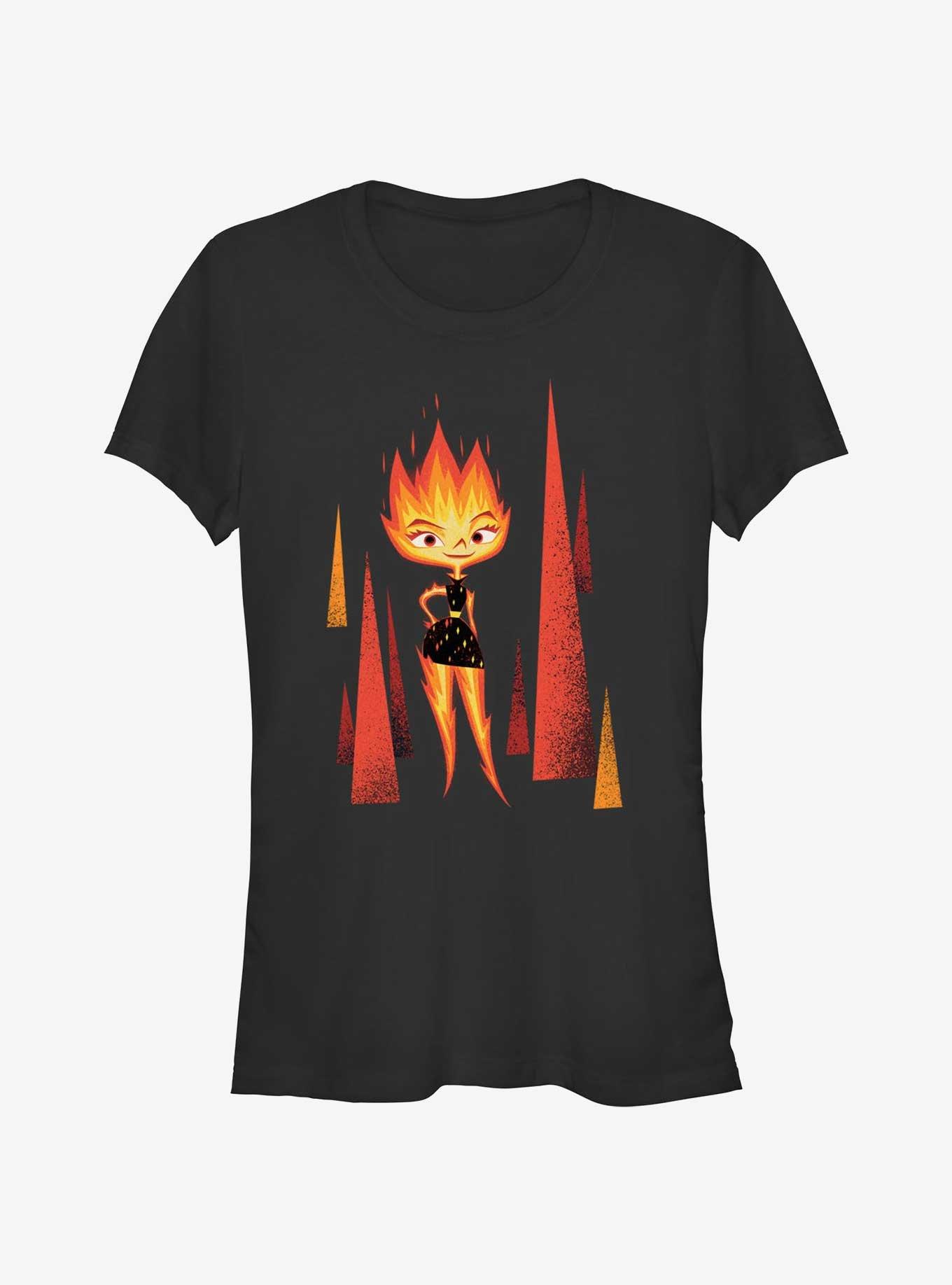 Disney Pixar Elemental Be Fire Ember Girls T-Shirt, BLACK, hi-res