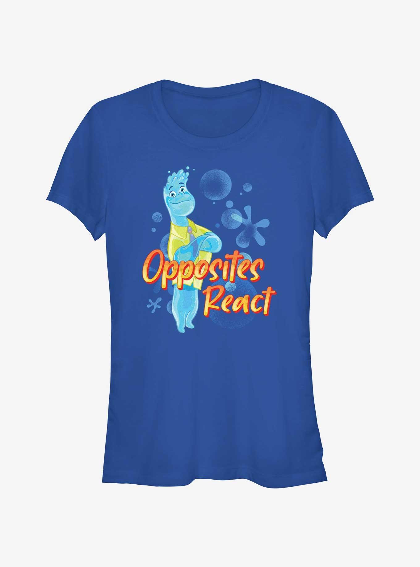 Disney Pixar Elemental Wade Opposites React Girls T-Shirt, ROYAL, hi-res