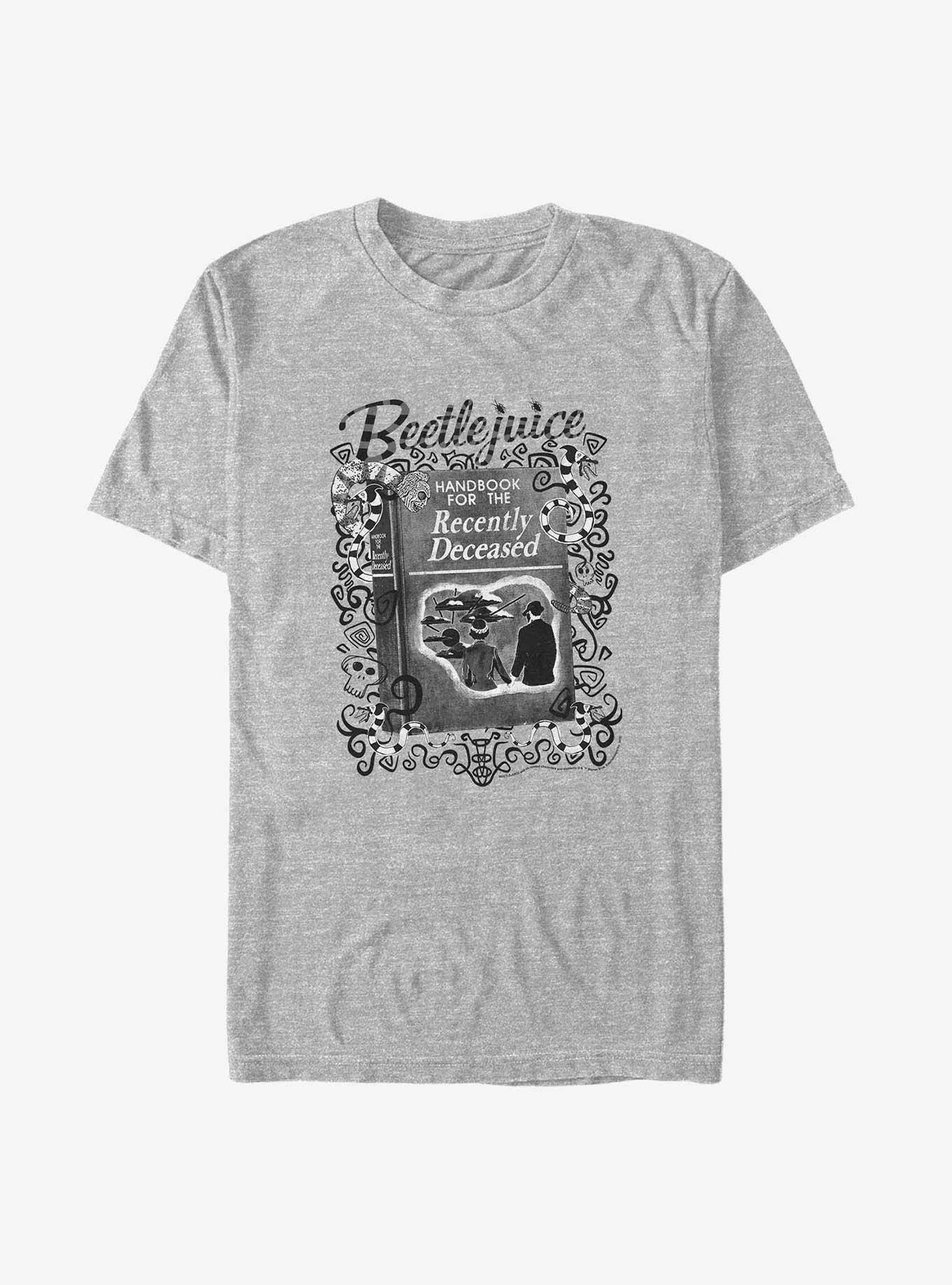 Beetlejuice Handbook Of Recently Deceased Big & Tall T-Shirt, ATH HTR, hi-res