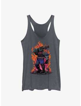 Marvel Spider-Man: Across The Spiderverse Cyborg Rising Flames Womens Tank Top, , hi-res