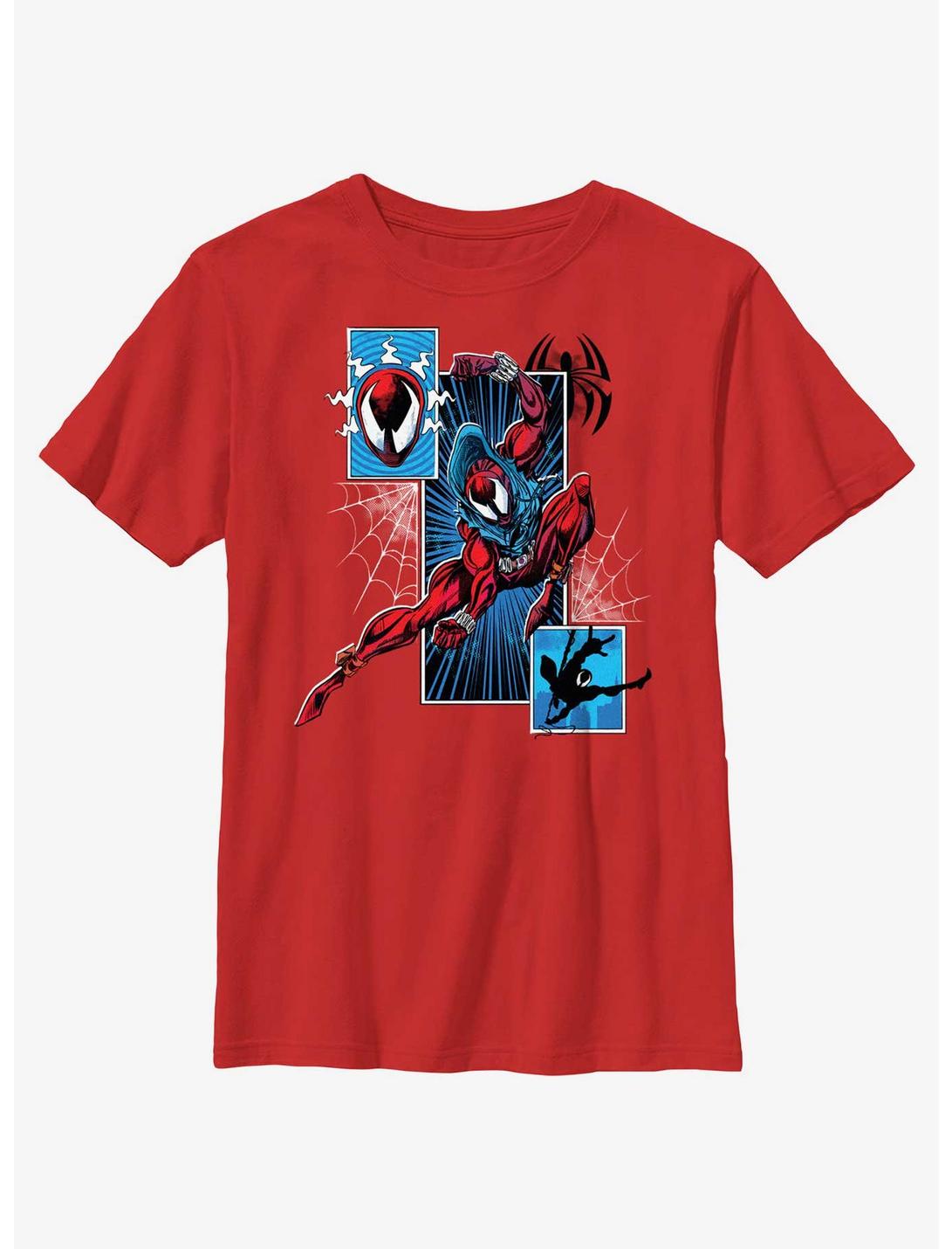 Marvel Spider-Man: Across The Spiderverse Scarlet Spider Senses Tingling Youth T-Shirt, RED, hi-res