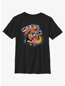Marvel Spider-Man: Across The Spiderverse Rock On Spider-Punk Youth T-Shirt, , hi-res