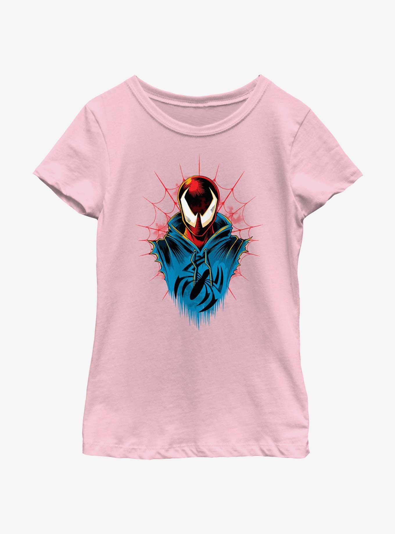 Marvel Spider-Man: Across The Spiderverse Scarlet Spider Head Youth Girls T-Shirt, , hi-res