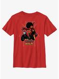 Marvel Spider-Man: Across The Spiderverse Jessica Drew Poster Youth T-Shirt, RED, hi-res