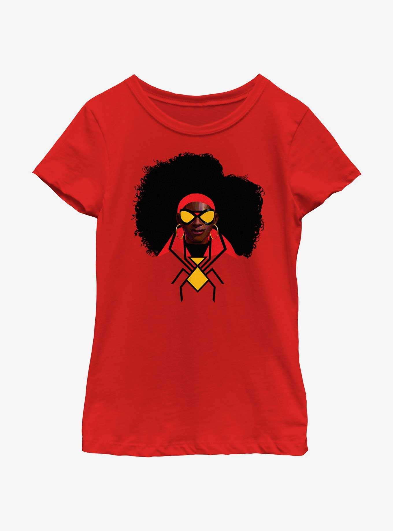 Marvel Spider-Man: Across The Spiderverse Jessica Drew Portrait Youth Girls T-Shirt, , hi-res