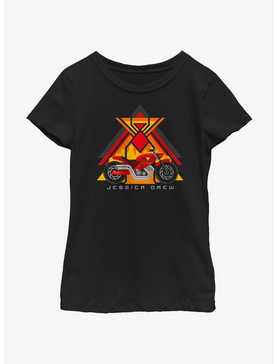 Marvel Spider-Man: Across The Spiderverse Jessica Drew Motorbike Youth Girls T-Shirt, , hi-res