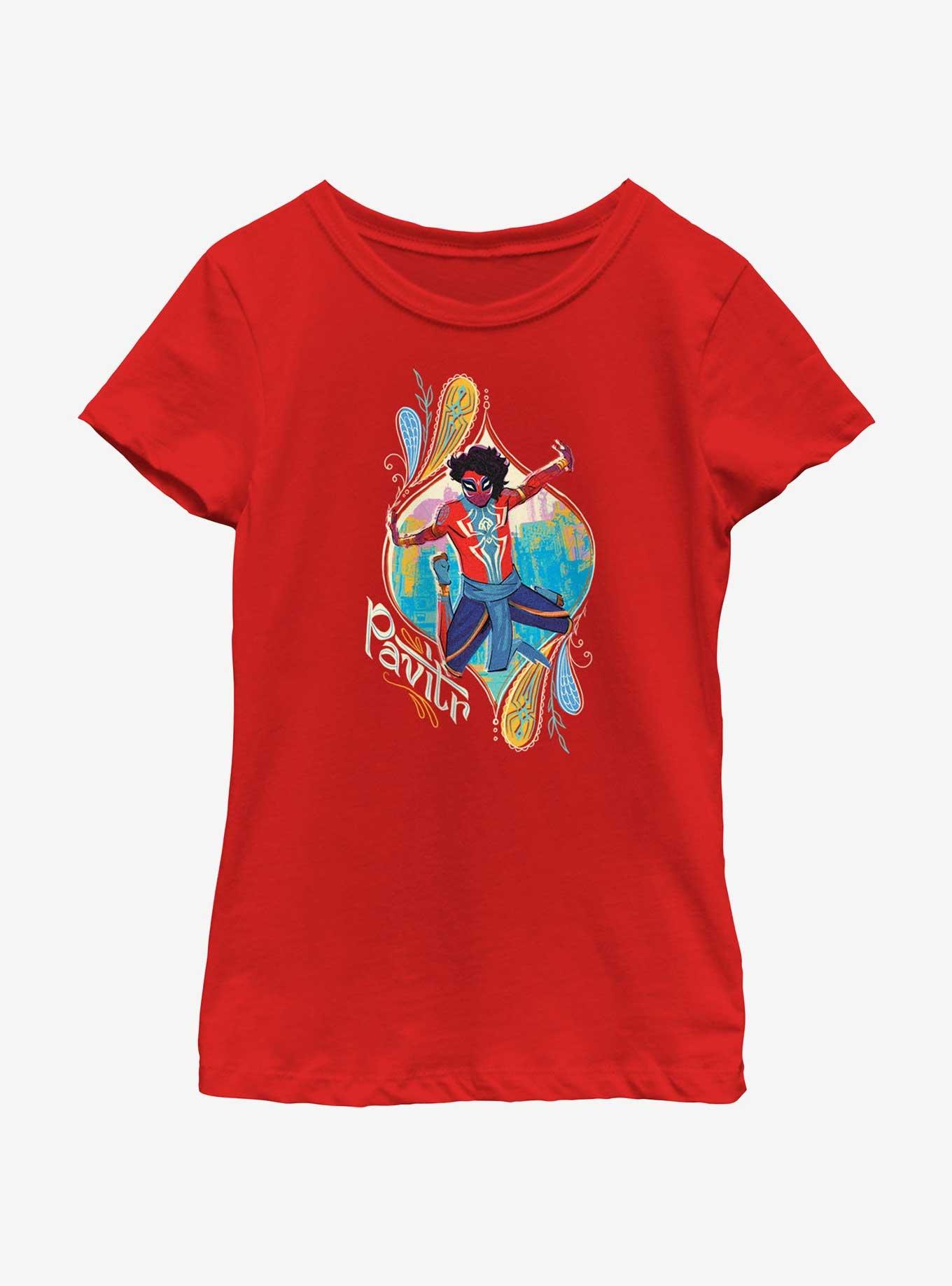 Marvel Spider-Man: Across The Spiderverse Pavitr Jump Youth Girls T-Shirt, , hi-res