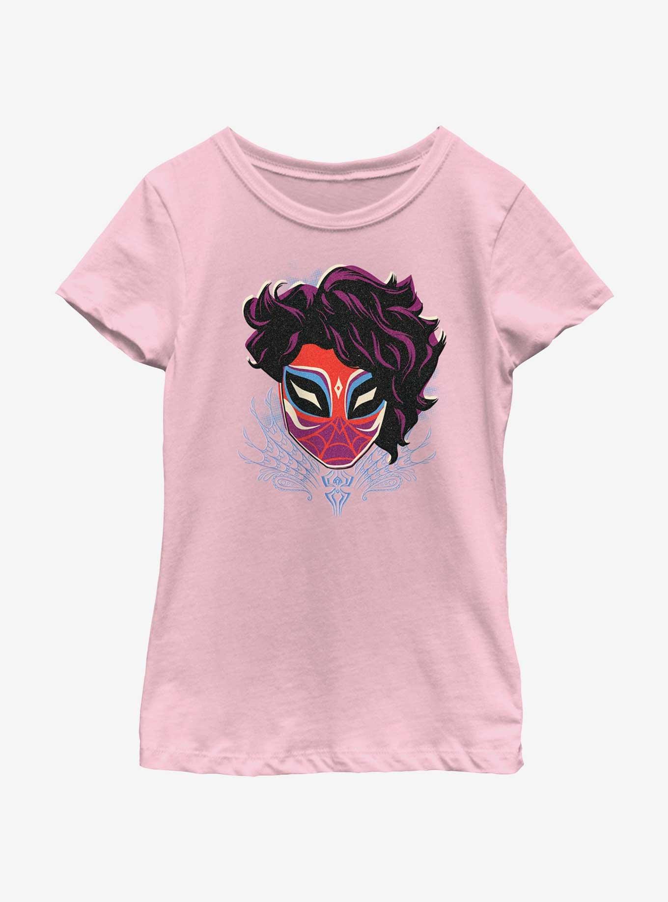 Marvel Spider-Man: Across The Spiderverse Pavitr Portrait Youth Girls T-Shirt, PINK, hi-res