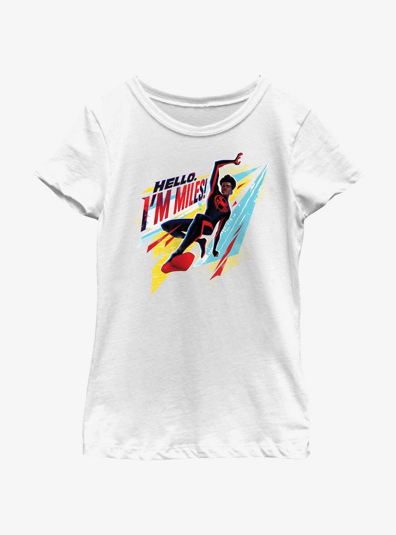 Marvel Spider-Man: Across The Spiderverse Hello I'm Miles Youth Girls T-Shirt, , hi-res