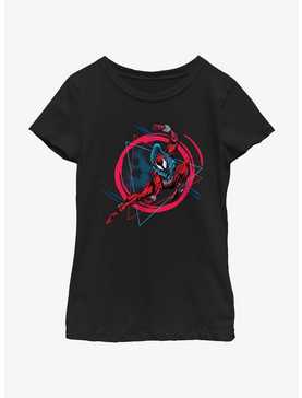 Marvel Spider-Man: Across The Spiderverse Scarlet Spider Badge Youth Girls T-Shirt, , hi-res