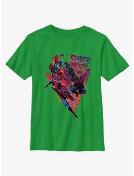 Marvel Spider-Man: Across The Spiderverse Trio Badge Youth T-Shirt, , hi-res
