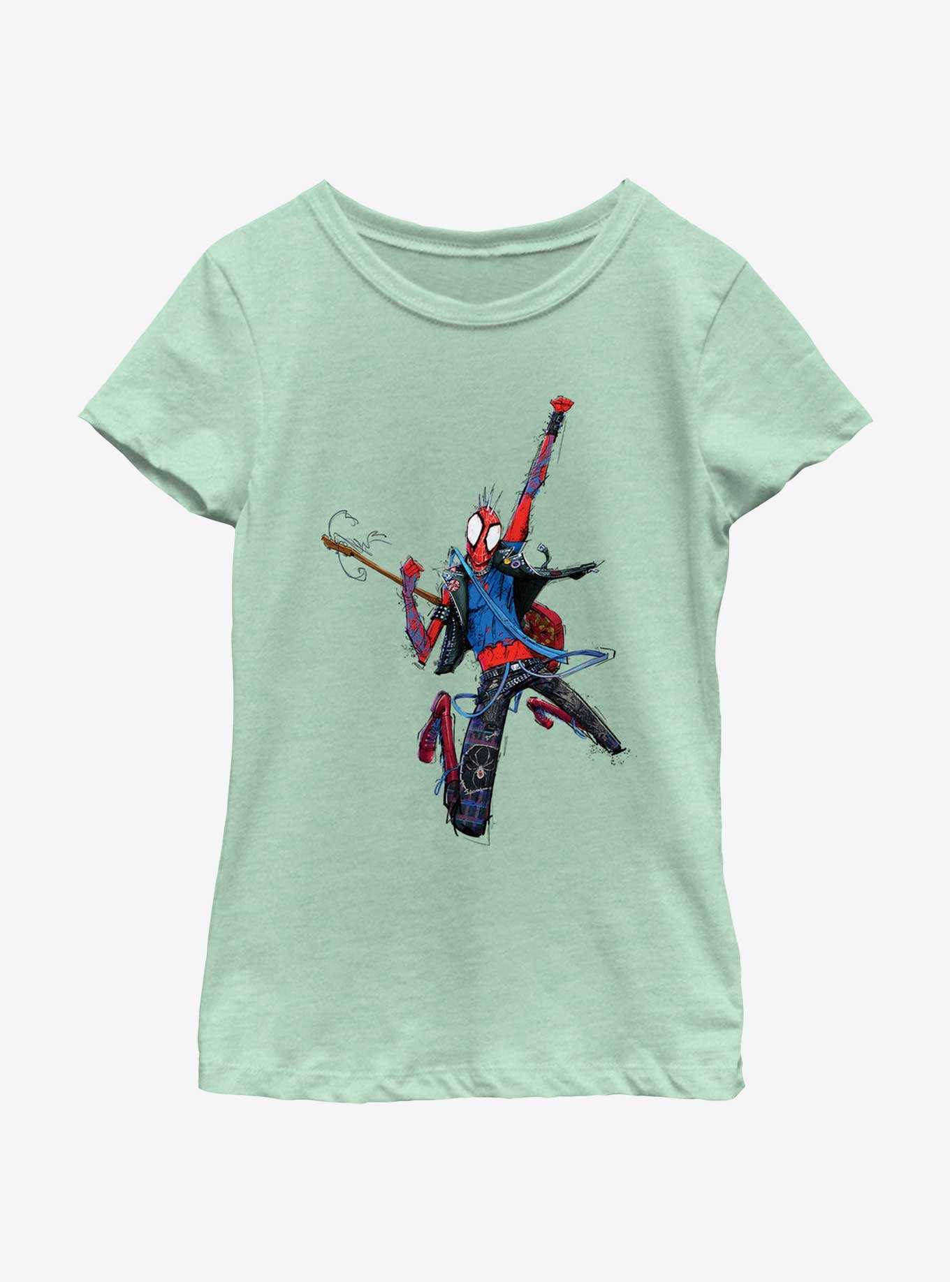 Marvel Spider-Man: Across The Spiderverse Spider-Punk Youth Girls T-Shirt, , hi-res