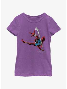 Marvel Spider-Man: Across The Spiderverse Spider Scarlet Pose Youth Girls T-Shirt, , hi-res