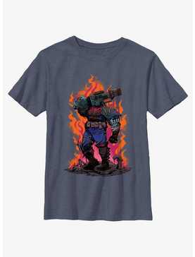 Marvel Spider-Man: Across The Spiderverse Cyborg Rising Flames Youth T-Shirt, , hi-res