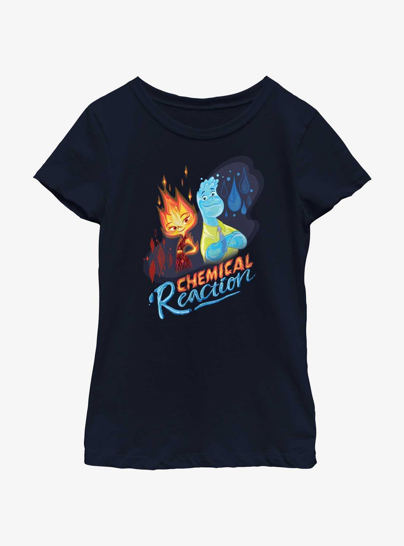 Disney Pixar Elemental Chemical Reaction Ember & Wade Youth Girls T-Shirt, , hi-res