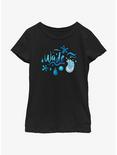 Disney Pixar Elemental Wade Element Badge Youth Girls T-Shirt, BLACK, hi-res